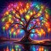 EOBROMD 5D Diamond Painting Kit Completo Albero, Fantasia Pittura Diamante FAI DA TE, Diamond Painting Bambini Adulti, Strass Ricamo a Punto Croce Painting Decorazione per Casa 30x30cm
