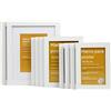 Nacnic formato bianco Cornice (10 SET - | 20x25cm | x2 - | 13x18cm | x4 - | 10x15cm | x4). cornice bianca per foto, manifesti, diplomi