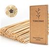 TOMCENXI Bastoncini per diffusore a bastoncini, bastoncini in legno di rattan naturale da 19 cm, ricariche per diffusore, bastoncini di ricambio per diffusore di aromi di olio essenziale (Colore Naturale)