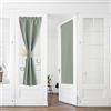 PONY DANCE Tende a Vetro per Finestra Moderne Tendine Oscuranti con Tasca Tende Verde Salvia per Porta Finestra Curtains Termiche per Cucina 2 Pezzi 60x240 CM