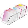 DIBALIYI 1PCS Porta Cialde Caffe, Transparent Plastique Porta Tisane Bustine, Divise Accès Facile Contenitore per Tè, Bustine da te a 2 Celle, Tè in, Cialde Caffè (1PCS)