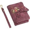 Jeweidea Portafoglio da Donna Personalizzato con Nome - Piccolo Portamonete Donna in Pelle PU per Ragazza Mamma Regalo Festa Della Mamma (B-Rosso)
