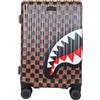 SPRAYGROUND valigia trolley da viaggio peeking character check 910CL257NSZ
