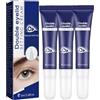 YIIRA Crema fissante per le palpebre doppie per l'ingrandimento degli occhi, crema impermeabile invisibile per modellare e definire doppie palpebre, crema lifting per le palpebre (3 pezzi)