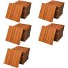 Deuba Casaria Piastrelle Legno Acacia 55pz Certificato FSC® Mattonelle 5m² ad Incastro 30x30cm Esterno