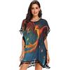 Vnurnrn Uccello Fenice Copricostumi da Bagno Donna Abito Bikini Cover Up Beachware per Spiaggia Estate Costumi Interi da Bagno