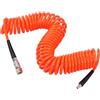 ORAZIO Tubo Spiralato in Poliuretano per Compressore d'Aria 10 m, Diametro Interno 7 mm x Diametro Esterno 10 mm, con Attacco Rapido Europeo da 1/4