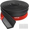JAHOMFAI Guarnizione per porta del garage, 2 m, paraspifferi per porte di garage, kit con chiodi