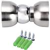 TopHomer 1 fermaporta magnetico in acciaio inox, per montaggio a parete, fermaporta per casa e ufficio