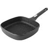 BergHOFF Gem - Padella antiaderente in ceramica con manico rimovibile, 24 cm, in alluminio pressofuso, nero, 45 x 25 x 9,5 cm