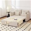 Redlifeᅟᅠ Redlife 3-in-1 divano letto convertibile in tessuto Divano Letto 2 posti/4 cuscini,letto estraibile,divani da soggiorno,divano modulare componibile (Beige)
