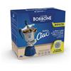 CAFF BORBONE CAFFE BORBONE - MOKACIAO, MokaCiao Caffettiera Moka a cialde - Acciaio-blu