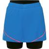 Omm Pace, Gonna Pantalone Donna, Blu/Rosa, XS
