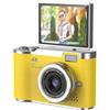 YUYQAQ Fotocamera digitale 4K per fotografia con messa a fuoco automatica, fotocamera da 48 MP per vlogging, fotocamera da viaggio compatta da 2,4 pollici con zoom 8X anti-shake, piccolo regalo portatile