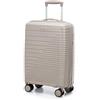 WITTCHEN Valigia Media Trolley Valigia Rigida in polipropilene Valigia Bagaglio Maniglia telescopica Quattro rotelle girevoli Chiusura a combinazione TSA Fuerta Line Beige