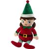 Warmies CP-ELF-2 - Peluche riscaldabile, verde e rosso
