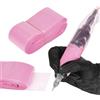BAMTTOO 100pcs Clip Cord Sleeves Disposable Pink Cord Covers for Tattooing Tattoo Machine Bags Tattoo Machine Gun Accessories Tattoo Supplies