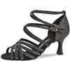 Diamant TANZSCHUHMANUFAKTUR 108-087-183, Scarpe da Ballo Donna, Schwarz Silber, 37 1/3 EU