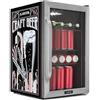 KLARSTEIN Frigorifero 70L, Mini frigo Silenzioso con Ripiani Rimovibili, Porta in Vetro e LED, Adatto all'Uso Esterno, 0-10°C