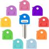 Uniclife 10 pezzi di tappi coprichiavi identificatori di chiavi da 1" coprichiavi morbidi per casa protezioni per le teste delle chiavi standard (non per le chiavi di forma strana), 10 colori