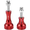 PULUZ CNC Aluminum Thumb Knob Stainless Bolt Nut Screw Set for GoPro HERO5 /4 /3+ /3 /2 /1, Xiaomi Yi, SJ4000, SJ5000, SJ6000(Red)