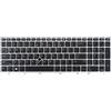 Table-King Tastiera di ricambio argentata con retroilluminazione, per HP EliteBook 850 G5 850 G6 855 G5 750 G5 755 G5 ZBook 15u G5 ZBook 15u G6 (inglese americano, retroilluminata)