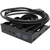 VBESTLIFE Hub USB C da Pannello Frontale da 3,5 Pollici, USB 3.2 da 10 Gbps, con Hub USB 3.0 a 2 Porte da 20 Pin e Interfaccia Audio da 3,5 Mm, per Win7, 8, 10, 11