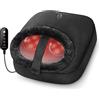 COMFIER Massaggiatore per piedi con calore, scaldapiedi elettrico, massaggiatore plantare Shiatsu per fascite plantare, neuropatia, massaggio 2 in 1 per schiena e piedi, regalo per mamma/papà.