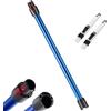 Vonsera Tubo Telescopico per Dyson, Stelo Rigido Estensibile Compatibile per Dyson V7 V8 V10 V11 V15 Aspirapolvere, Tubo Prolunga Lunghezza 73 CM con Due Piccole Spazzole 2in1 (Blu)