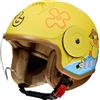 QKBMFK Casco Moto Jet per Bambini Casco Mezzo Carino Scooter Light Ciclomotore Caschi Moto Open-Face per Bambini Casco da Bicicletta per Tra 2 E 9 Anni Bambini e Bambine F,46-54CM