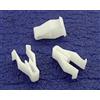 Vehicle Clips 10x tagliare clip/Elementi di fissaggio - Rivestimenti Interni di fissaggio della clip - Vehicles/Auto/Moto (90.666-SDA-A01 / 90666SDAA01) - Plastica Bianca