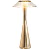 Kartell Space Lampada da Tavolo 16 W, Oro, 15ⵁx30 cm