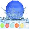 WAVATA Gavettoni Riutilizzabili, 7 Pezzi silicone palloncini acqua, Facile da Riempire e Autosigillante per giochi acqua bambini, Giochi all'aperto per bambini e giochi da spiaggia per bambini