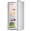 Klarstein Beerkeeper - Frigorifero-congelatore a libera installazione, capacità 92 L, potenza nominale 60 watt, 3 scomparti, scomparto per verdure, termostato a 7 livelli, silenzioso, argento