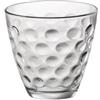 Bormioli Rocco 5215325 Vassoio 6 Bicchieri Acqua Dots In Vetro Trasparente Cl 25.5