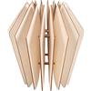 Rayher kit per lampada in legno a lamelle, modello Kopenhage, legno naturale certificato FSC, 20 pezzi, 22x22x23,5cm, 62900505