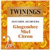 Twinings - Ayurvedica infuso zenzero, miele, limone - 20 bustine - tonificante e miele - per gustare caldo o freddo