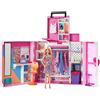 Barbie- Armadio dei Sogni Playset con bambola bionda, largo più di 60cm, 15+are