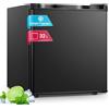 FOHERE Mini congelatore 32 l - 22 °C, piccolo, compatto, silenzioso, 43 dB, chiusura della porta sostituibile; mini congelatore, perfetto per ufficio, campeggio, attività all'aperto (nero) [classe