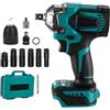 AHWOiHS Avvitatore a Impulsi Brushless 700Nm Avvitatore a Impulsi 1/2 Avvitatore a Batteria Compatibile con Batteria 18V-21V, con 6 bussole Chiave a Urto Elettrica per Avvitare e Svitare(senza batteria)