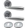 bricoleva.it Bricolevante Maniglie Porta Interna Disponibile in più Varianti vendute in set - Maniglia Tonda per Porte (Tonda, Cromo Satinato)