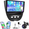 ETLFUCyber [2G+64G] Android Autoradio per Toyota Aygo/Peugeot 107/Citroen C1 2004-2014 con Senza Fili Carplay e Android Auto, Autoradio Touch Screen HD da 10,1 pollici con GPS/WiFi/Bluetooth/EQ/FM RDS
