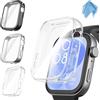 Fintie 3 Pezzi Cover per Huawei Watch Fit 3, Protezione Morbide TPU Custodia con Pellicola Protettiva