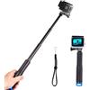 CJMUQHEHH 49CM Bastone Subacquea per GoPro, Bastone Selfie Telescopico Monopiede Allungabile Asta Impugnatura Selfie Stick per GoPro Hero 13/12/11/10/9/, per DJI, per Insta360 Ace Pro e altre Action Camera