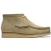 Clarks per donna. 26155520 Stivaletti Wallabee in pelle beige [3228326], 1 a 3 cm, Camoscio, Stringhe, Casual