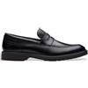 Clarks per uomo. [26178429] Mocassini Aldwin Step in pelle nera, Nero, Basso, Stringhe, Nessuno, Casual