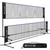BAGAIL Reti da Badminton Rete Portatile per Sport, Pieghevole, Altezza Regolabile, Nylon, con Supporti Regolabili e Borsa, Facile da Montare, per Tennis, Badminton, Pallavolo