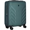 WENGER Motion Valigia Rigida, Trolley da Cabina, Bagaglio a Mano, 36 (43) l, Serratura, Uomo Donna, Viaggi Vacanze, Grigio/Verde, 612702