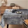 Kiatuniya Tovaglia Rettangolare Antimacchia 100x140 cm Nero Grigio Blu Arte Moderna Pittura Tovaglie Decorazione da Tovaglia Elegante Copritavolo Lavabile Estetica per Feste Matrimoni Vacanze Compleanno