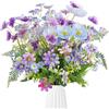 Joyblossom 6 Pezzi Bouquet Fiori Finti per Decorazioni, Fiori Finti da Interno Esterno, Fiore Artificiale Realistici, per Decorazioni Casa Vaso Soggiorno Matrimonio Giardino Cimitero